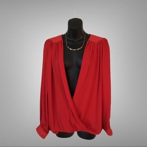 Parker Daniella Silk-Blend Blouse NWOT Size M